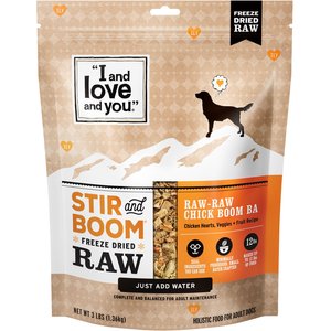 I and Love and You Grain Free Stir and Boom Raw Raw Chick Boom Ba Dehydrated Raw Dog Food