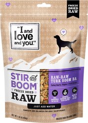 I and Love and You Stir and Boom Raw Raw Turk Boom Ba Dinner Grain-Free Dehydrated Dog Food, 1-lb bag
