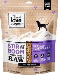 I and Love and You Stir and Boom Raw Raw Turk Boom Ba Dinner Grain-Free Dehydrated Dog Food, 3-lb bag