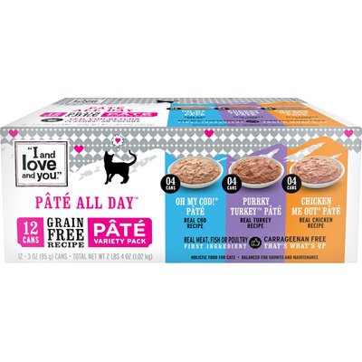 I and Love and You I and Love and You Variety Pack Canned Cat Food, 3-oz, case of 12