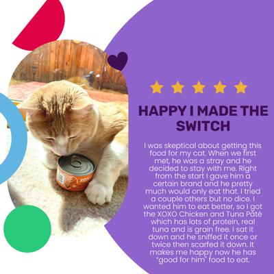 Show full view: I and Love and You XOXO Chicken & Tuna Pate Grain-Free Canned Cat Food, 3-oz can, case of 24 slide 5 of 10