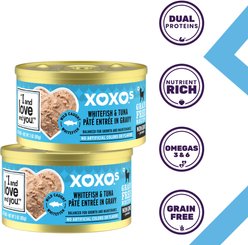 I and Love and You XOXO Whitefish & Tuna Pate Grain-Free Canned Cat Food, 3-oz can, case of 24 slide 2 of 7