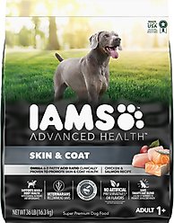 Iams Advanced Health Skin & Coat Chicken & Salmon Recipe Dry Food + Cesar Filets in Gravy Beef Flavors Variety Pack Wet Dog Food slide 2 of 9