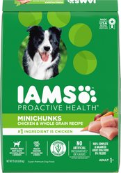 Iams MiniChunks Small Kibble High Protein Dry Food + Cesar Classic Loaf in Sauce Beef Recipe, Filet Mignon, Grilled Chicken, & Porterhouse Steak Flavors Variety Pack Dog Food slide 2 of 9
