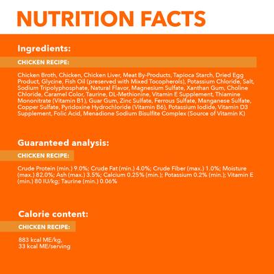 Show full view: Iams Perfect Portions Healthy Adult Chicken Recipe Grain-Free Cuts in Gravy Wet Cat Food Trays, 2.6-oz, case of 24 twin-packs slide 7 of 12