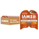 Iams Perfect Portions Healthy Adult Chicken Recipe Grain-Free Cuts in Gravy Wet Cat Food Trays, 2.6-oz, case of 24 twin-packs