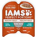 Iams Perfect Portions Healthy Adult Tuna Recipe Grain-Free Soft Pate Wet Cat Food, 2.6-oz tray, case of 24 twin-packs