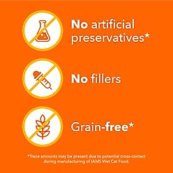 Iams Perfect Portions Healthy Adult Variety Pack Pate Grain-Free Wet Cat Food, 2.6-oz tray, case of 24 slide 2 of 9