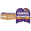 Iams Perfect Portions Healthy Kitten Chicken Recipe Grain-Free Cuts in Gravy Wet Cat Food Trays, 2.6-oz, case of 24 twin-packs