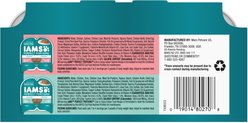 Iams Perfect Portions Indoor Tuna & Salmon Recipe Grain-Free Cuts in Gravy Variety Pack Adult Wet Cat Food Trays, 2.6-oz tray, case of 12 twin-packs slide 2 of 9