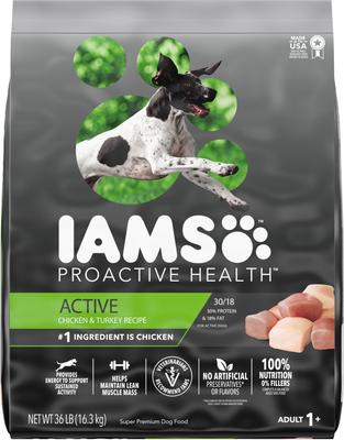 Show full view: Iams Proactive Health Active Chicken & Turkey Recipe Dry Dog Food + Cesar Classic Loaf in Sauce Beef Recipe, Filet Mignon, Grilled Chicken, & Porterhouse Steak Flavors Variety Pack Wet Dog Food slide 2 of 9