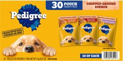 Iams Proactive Health Active Chicken & Turkey Recipe Dry Food + Pedigree Chopped Ground Dinner Variety Pack Wet Dog Food slide 2 of 9
