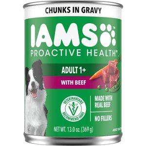 Iams Proactive Health Chicken Chunks in Gravy Canned Wet Dog Food, 13-oz can, case of 12 Iams Proactive Health Chicken Chunks in Gravy Canned Wet Dog Food, 13-oz can, case of 12