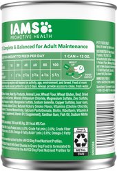 Iams Proactive Health Beef Chunks in Gravy Canned Wet Dog Food, 13-oz can, case of 12 slide 2 of 8