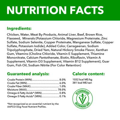 Show full view: Iams ProActive Health Classic Ground with Beef & Whole Grain Rice Adult Canned Wet Dog Food, 13-oz can, case of 12 slide 6 of 11