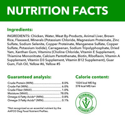 Show full view: Iams ProActive Health Classic Ground with Chicken & Whole Grain Rice Canned Adult Wet Dog Food, 13-oz can, case of 12 slide 6 of 10