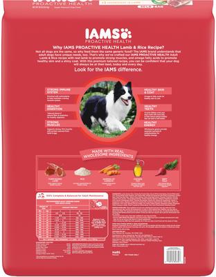 Show full view: Iams ProActive Health Classic Ground with Lamb & Whole Grain Rice Wet Food + Minichunks Lamb & Rice Recipe Dry Dog Food slide 7 of 10
