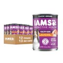 Iams ProActive Health Classic Ground with Slow Cooked Chicken & Rice Healthy Aging Senior Canned Wet Dog Food, 13-oz can, case of 12