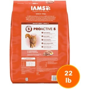 Iams Proactive Health Healthy Adult Chicken Recipe Dry Cat Food, 22-lb bag