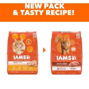 Iams Proactive Health Healthy Adult Chicken Recipe Dry Cat Food, 22-lb bag