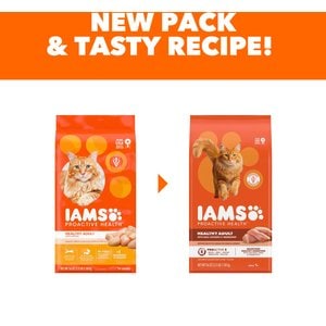 Iams Proactive Health Healthy Adult Chicken Recipe Dry Cat Food, 3.5-lb bag