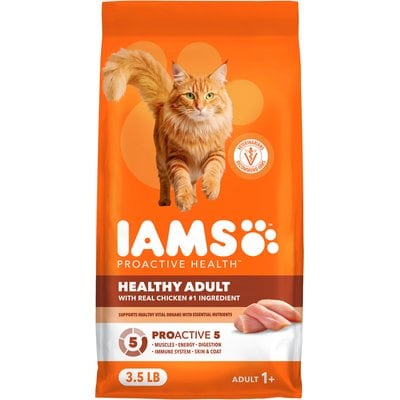 Iams Iams ProActive Health Healthy Original Chicken Dry Cat Food, 7-lb bag