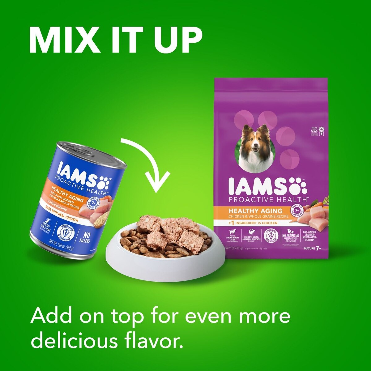 IAMS Proactive Health Healthy Aging with Real Chicken Senior Dry