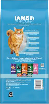 Show full view: Iams Proactive Health Healthy Weight Chicken Flavor Adult Dry Cat Food, 3.5-lb bag slide 10 of 11