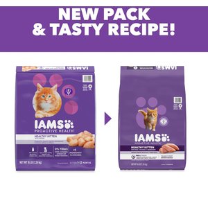 Iams Proactive Health Kitten Chicken Recipe Dry Cat Food, 16-lb bag