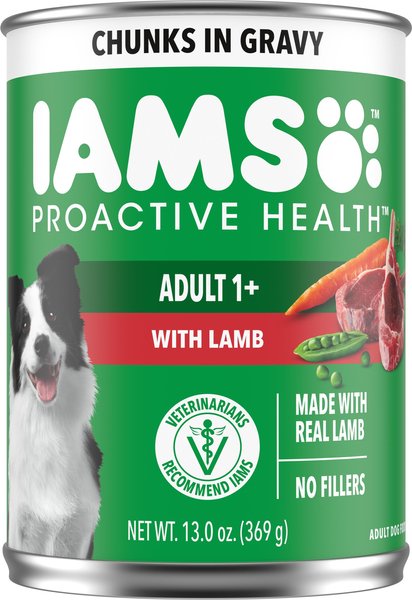 Iams Proactive Health Chicken Chunks in Gravy Canned Wet Dog Food, 13-oz can, case of 12 Iams Proactive Health Chicken Chunks in Gravy Canned Wet Dog Food, 13-oz can, case of 12