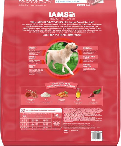 Iams Proactive Health Large Breed Adult Lamb & Rice Recipe Dry Dog Food