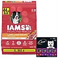 Bundle: Iams Proactive Health Minichunks Small Kibble with Lamb & Rice Dry Food + Cesar Classic Loaf in...
