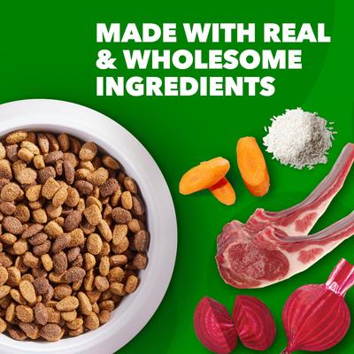 Show full view: Iams Proactive Health Minichunks Small Kibble with Lamb & Rice Dry Food + Pedigree Chopped Ground Dinner Variety Pack Wet Dog Food slide 8 of 9