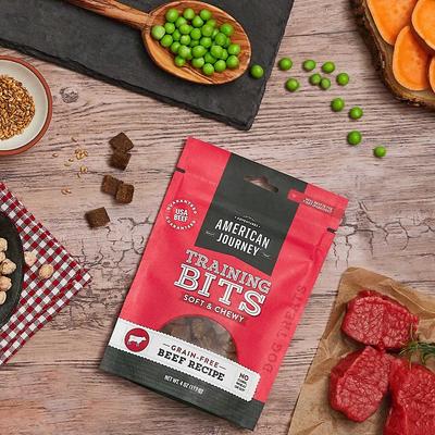 Show full view: Iams ProActive Health Smart Puppy Large Breed Dry Food, 30.6-lb bag + American Journey Beef Recipe Grain-Free Soft & Chewy Training Bits Dog Treats slide 7 of 9