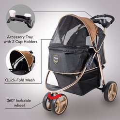 Ibiyaya Alloy Alluminum Dog & Cat Stroller slide 2 of 6