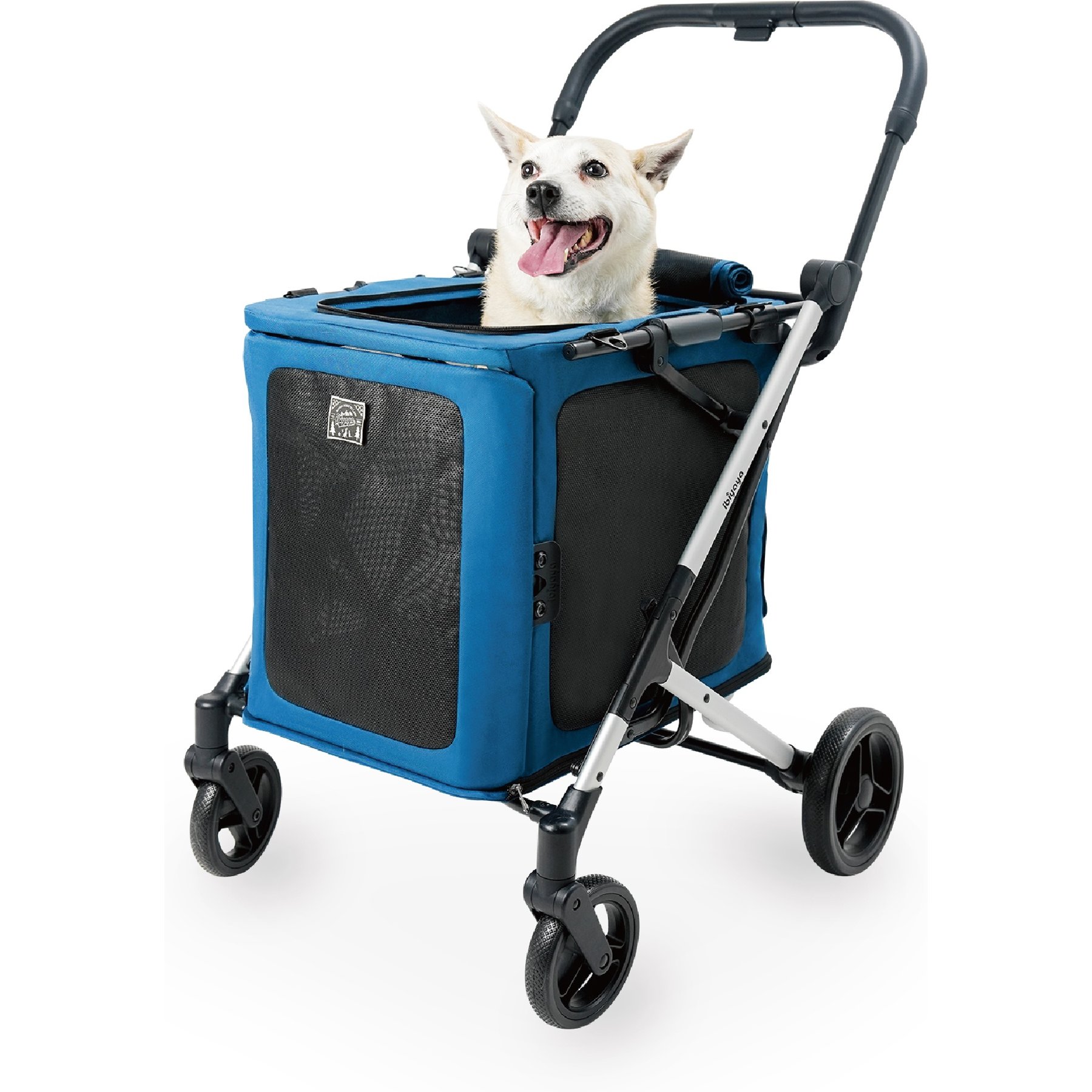 Ibiyaya BigBuddy Pet Stroller & Crate, Crystal Teal