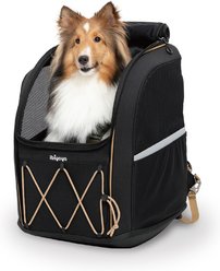 Ibiyaya Champion Large Backpack Dog Carrier, Jet Black