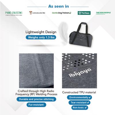 Show full view: Ibiyaya Dachshund Breezy Wanderer Fur-Free Pet Tote Bag Dog Carrier slide 3 of 11