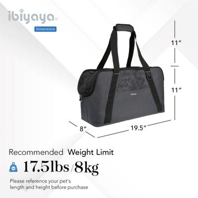 Show full view: Ibiyaya Dachshund Breezy Wanderer Fur-Free Pet Tote Bag Dog Carrier slide 7 of 11