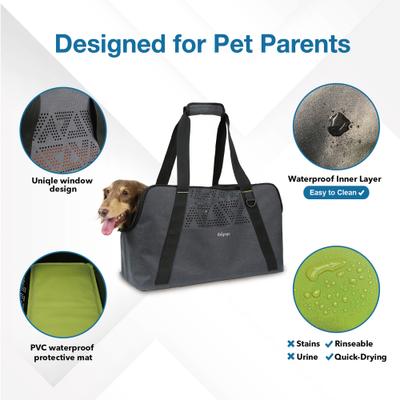 Show full view: Ibiyaya Dachshund Breezy Wanderer Fur-Free Pet Tote Bag Dog Carrier slide 4 of 11