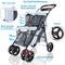 Show in main carousel: Ibiyaya Double Decker Bus Dog & Cat Stroller, Silver/Gray slide 5 of 9