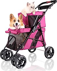 Ibiyaya Double Decker Bus Dog & Cat Stroller