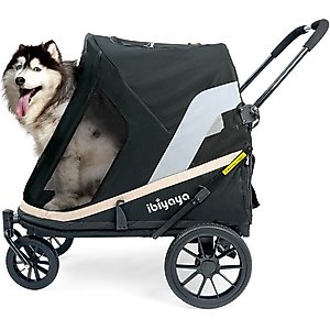 Ibiyaya Grand Cruiser Large Dog Stroller, Black