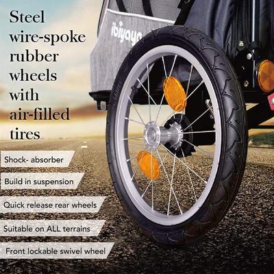 Show full view: Ibiyaya Happy Dog & Cat Stroller, Medium, Latte slide 5 of 8