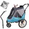 Show in main carousel: Ibiyaya Happy Dog & Cat Stroller, Medium, Ocean Blue slide 1 of 9