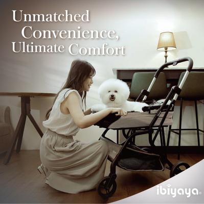 Show full view: Ibiyaya InstaCollapse Detachable Dog & Cat Stroller, Taupe slide 7 of 9