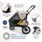 Show in main carousel: Ibiyaya Minika 3-in-1 Dog & Cat Stroller System, Arizona Tan slide 4 of 11
