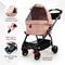 Show in main carousel: Ibiyaya New CLEO Travel System Cat & Dog Stroller, Medium, Coral Pink slide 4 of 9