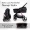 Show in main carousel: Ibiyaya Retro Luxe Cat & Dog Stroller, Large, Black slide 6 of 11