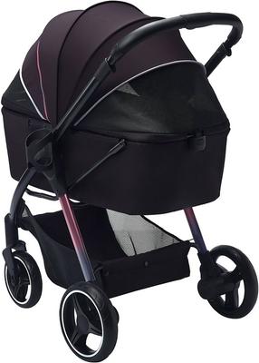Show full view: Ibiyaya Retro Luxe Cat & Dog Stroller, Large, Black slide 9 of 11